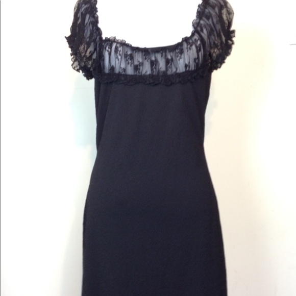 City Triangles Dresses & Skirts - City Triangles -  Dress Black Lace trim 10 Pretty